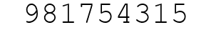 Number 981754315.