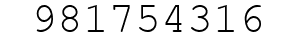 Number 981754316.