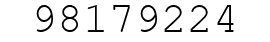 Number 98179224.