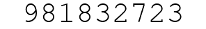Number 981832723.
