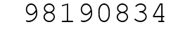 Number 98190834.