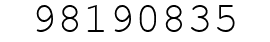 Number 98190835.