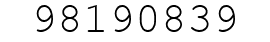 Number 98190839.