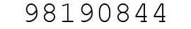Number 98190844.