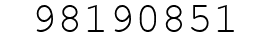Number 98190851.