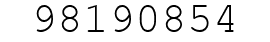 Number 98190854.