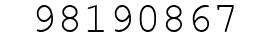 Number 98190867.