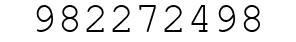 Number 982272498.