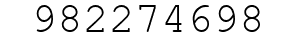 Number 982274698.