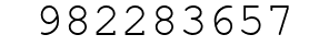 Number 982283657.