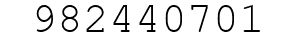 Number 982440701.
