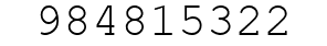 Number 984815322.