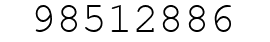 Number 98512886.
