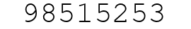 Number 98515253.