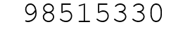 Number 98515330.