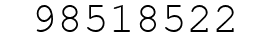 Number 98518522.