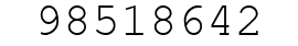 Number 98518642.