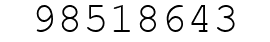 Number 98518643.