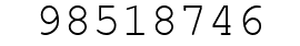 Number 98518746.