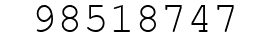 Number 98518747.