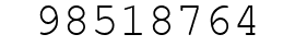 Number 98518764.