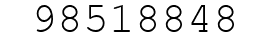 Number 98518848.