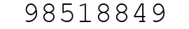 Number 98518849.
