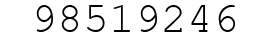 Number 98519246.