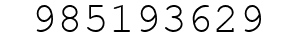 Number 985193629.
