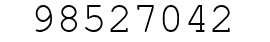 Number 98527042.