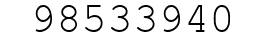 Number 98533940.