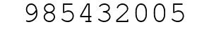Number 985432005.