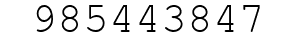 Number 985443847.