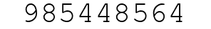 Number 985448564.