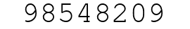 Number 98548209.