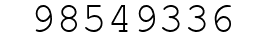 Number 98549336.