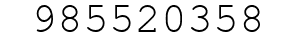 Number 985520358.