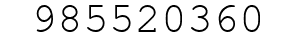 Number 985520360.