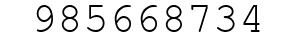 Number 985668734.
