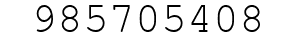 Number 985705408.