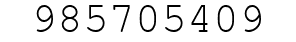 Number 985705409.