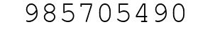 Number 985705490.