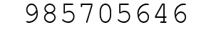 Number 985705646.