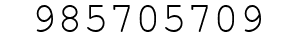 Number 985705709.