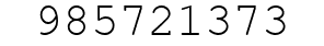 Number 985721373.