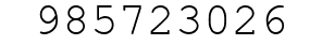 Number 985723026.