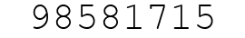 Number 98581715.