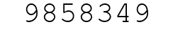 Number 9858349.