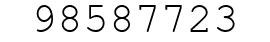 Number 98587723.