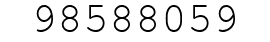 Number 98588059.
